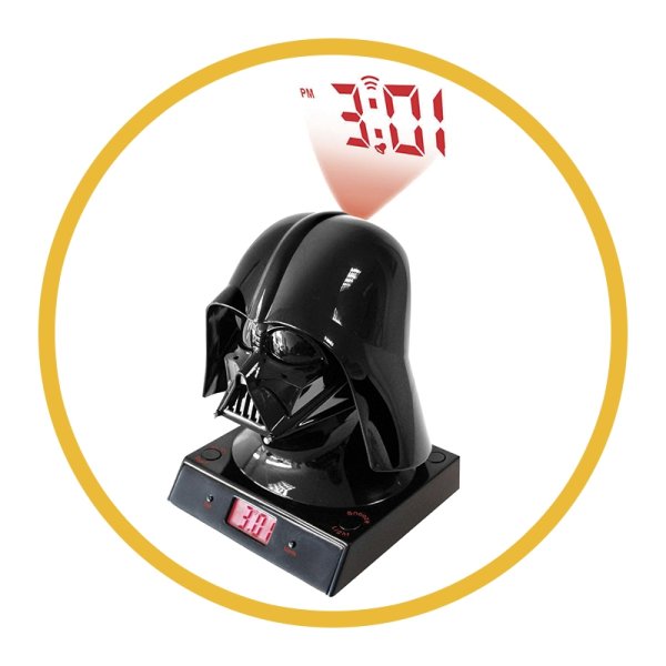 részlet Projekční budík Star Wars - Darth Vader