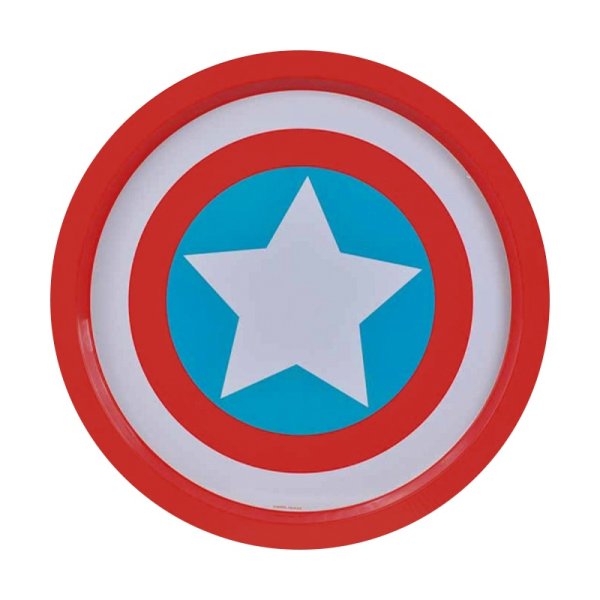 részlet Plechový podnos Captain America