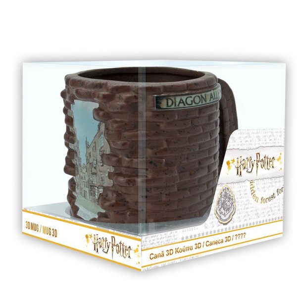 részlet Bögre - Harry Potter - Diagon Alley - 3D 500 ml