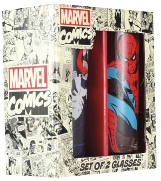 részlet Sklenice Spider-Man a Venom set 2ks