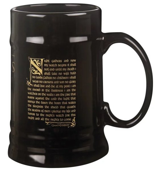 részlet Keramický korbel Game of Thrones - Night´s Watch - outlet