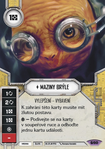 részlet Star Wars Destiny: Probuzení - doplňkový balíček