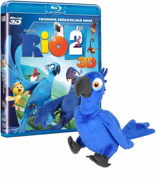 részlet Rio 2 - Blu-ray 3D + 2D Limitovaná edice s plyšovou hračkou - outlet