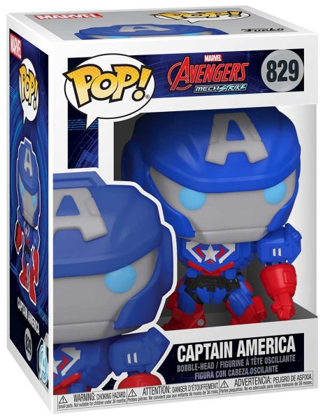 részlet Funko POP! Marvel: Marvel Mech - Cap. America