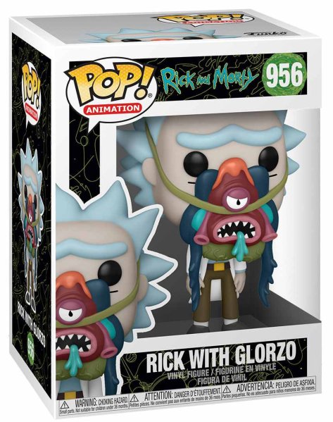 részlet Funko POP! Animation: Rick & Morty - Rick w/ Glorzo