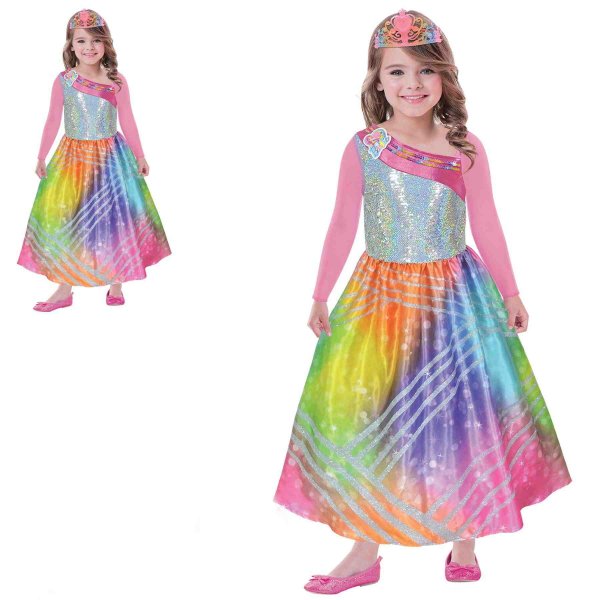 részlet Dětský kostým - Barbie magická duha 5-7 let
