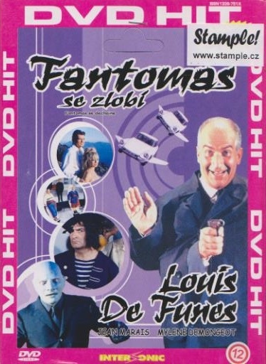 detail Fantomas se zlobí - DVD pošetka