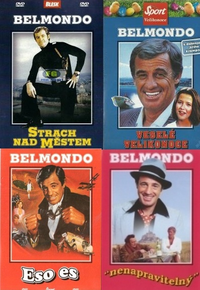 detail Belmondo - kolekce (4DVD) - DVD pošetky