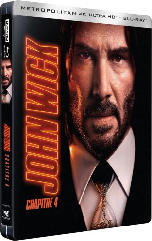 John Wick: Kapitola 4 - 4K UHD Blu-ray + BD Steelbook (bez CZ) OUTLET