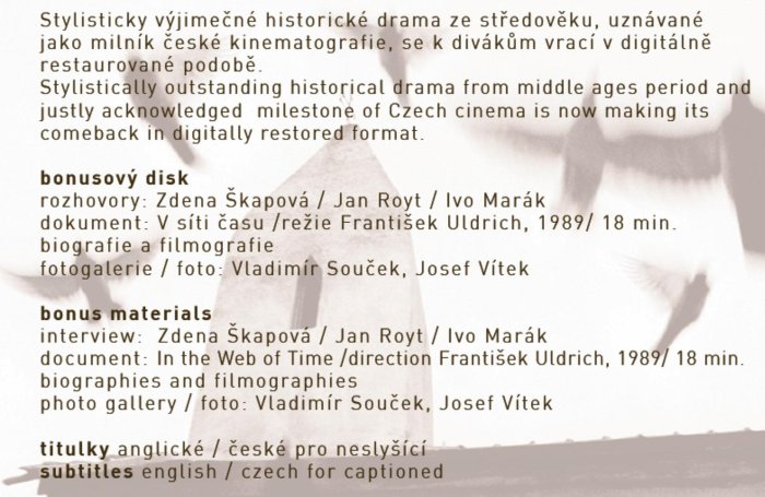 detail Marketa Lazarová - Blu-ray