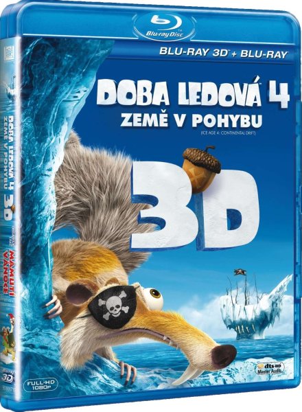 detail Jégkorszak 4: Vándorló kontinens 3D + 2D + Állati nagy Karácsony 3D - Blu-ray (3BD)