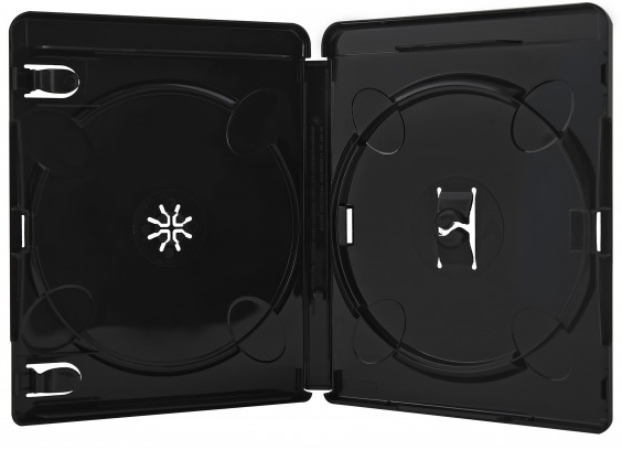 detail Box Blu-ray UHD 2 lemezhez - fekete 15 mm