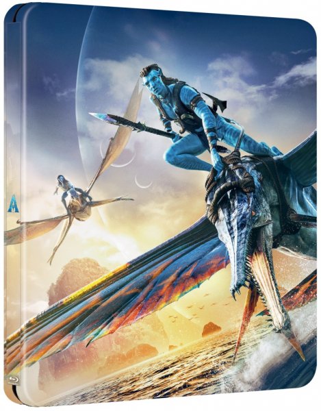 detail Avatar: The Way of Water - Blu-ray + BD bonus disk Steelbook Limitovaná edice