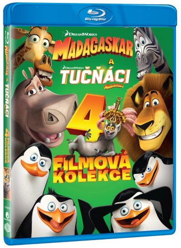 Madagaszkár  1-3 + A Madagaszkár pingvinjei (Gyűjtemény) - Blu-ray 4BD