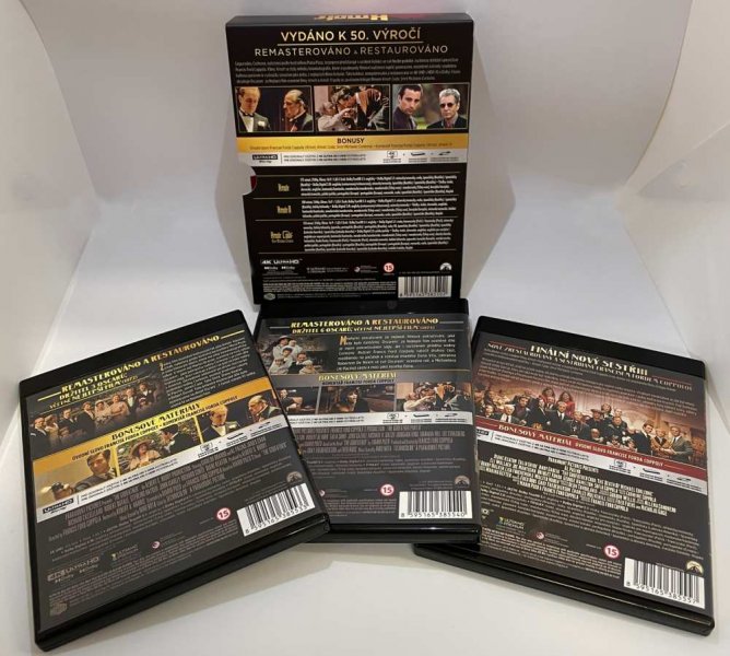 detail A keresztapa 1-3 gyűjtemény (50. évfordulós kiadás) - 4K Ultra HD Blu-ray (3BD)