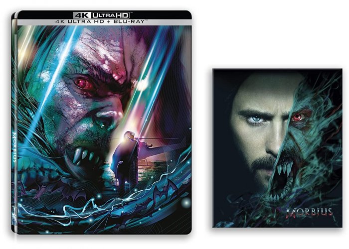 detail Morbius - 4K Ultra HD Blu-ray + Blu-ray (2BD) Steelbook + Lencse alakú kártya