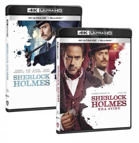 Sherlock Holmes 1-2 gyűjtemény - 4K Ultra HD Blu-ray + Blu-ray (4BD)