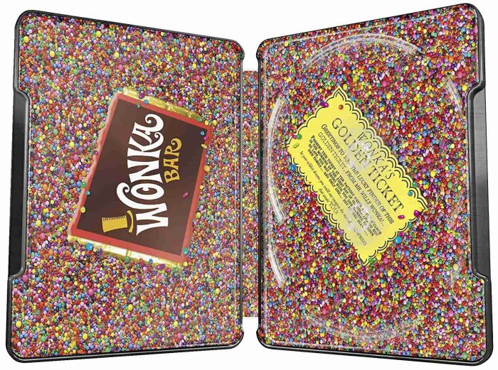 detail Pan Wonka a jeho čokoládovna - 4K Ultra HD Blu-ray + BD Steelbook (bez CZ)