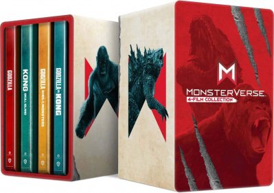 Godzilla / Kong kolekce 3 filmů - 4K UHD Steelbook Monteverse Box OUTLET