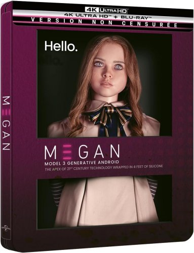 M3GAN (cenzúrázatlan változat) - 4K UHD Blu-ray + Blu-ray Steelbook