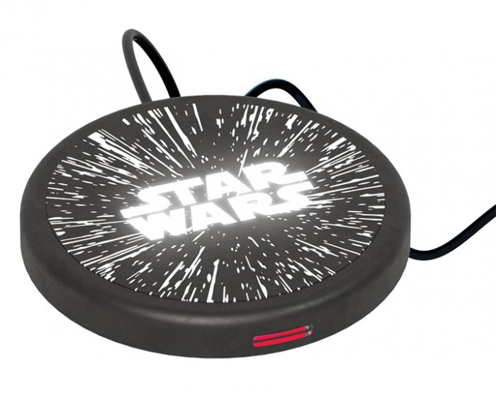 detail Vezeték nélküli töltő LED Star Wars logóval