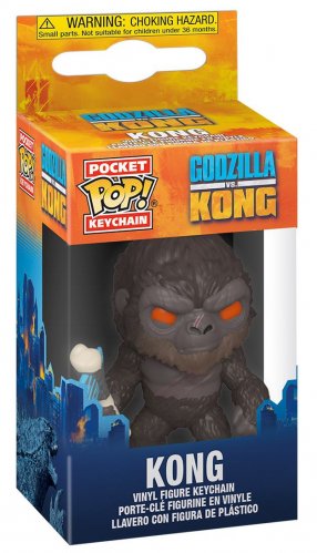 Kulcstartó Funko Pocket POP! Godzilla Kong ellen - Kong w/Battle Axe