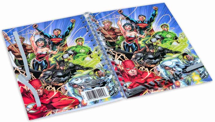 detail Jegyzetfüzet DC - Justice League A5