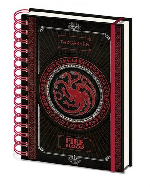 detail Trónok harca jegyzetfüzet - Targaryen A5
