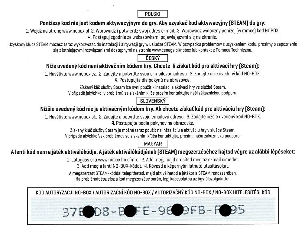 NÁVOD PRO ZÍSKÁNÍ KÓDU STEAM